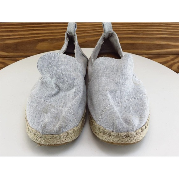 TOMS Size 7 Flat Shoes Gray Fabric Women 7‎ - Picture 3 of 12
